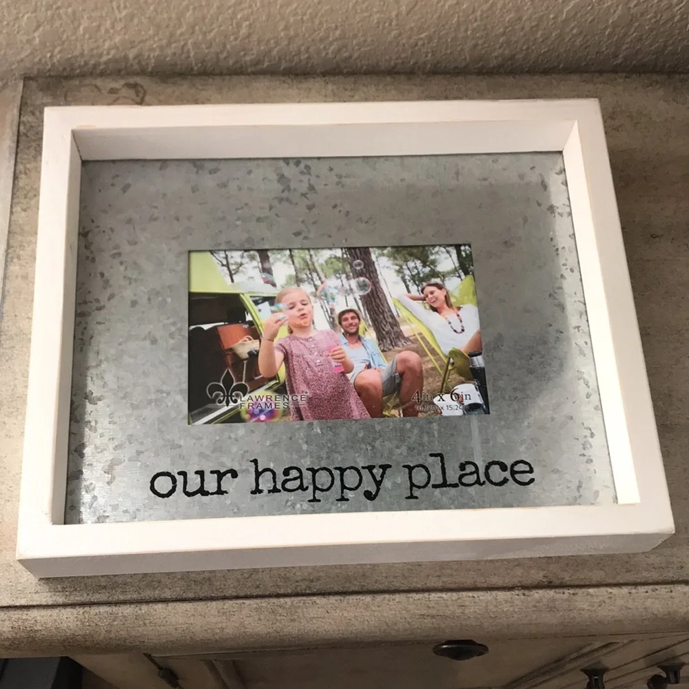 Rustic Farmhouse Shabby Chic Boho galvanized picture frame